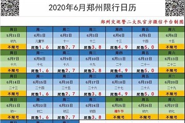  注意!鄭州端午節(jié)期間機(jī)動車限行調(diào)整